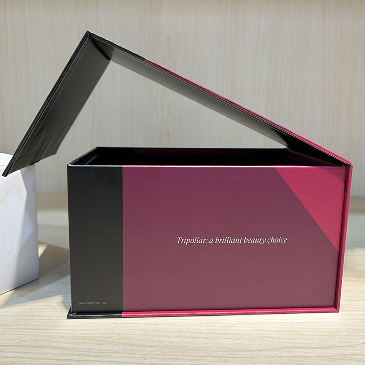Custom folded color box with glossy finish